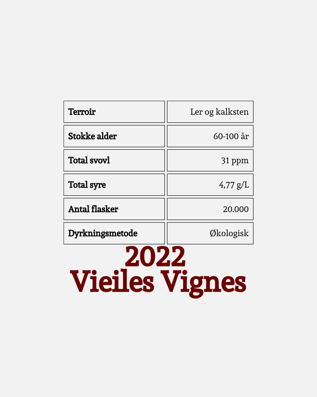 2021 Vieilles Vignes